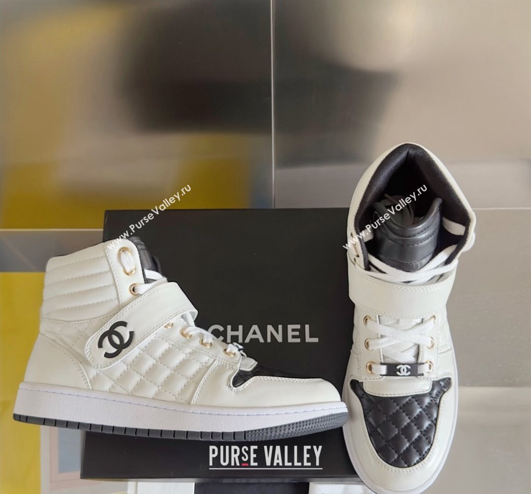 Chanel Quilting CC Logo High-top Sneakers Top Quality 10 2024 (guoran-240305g10)