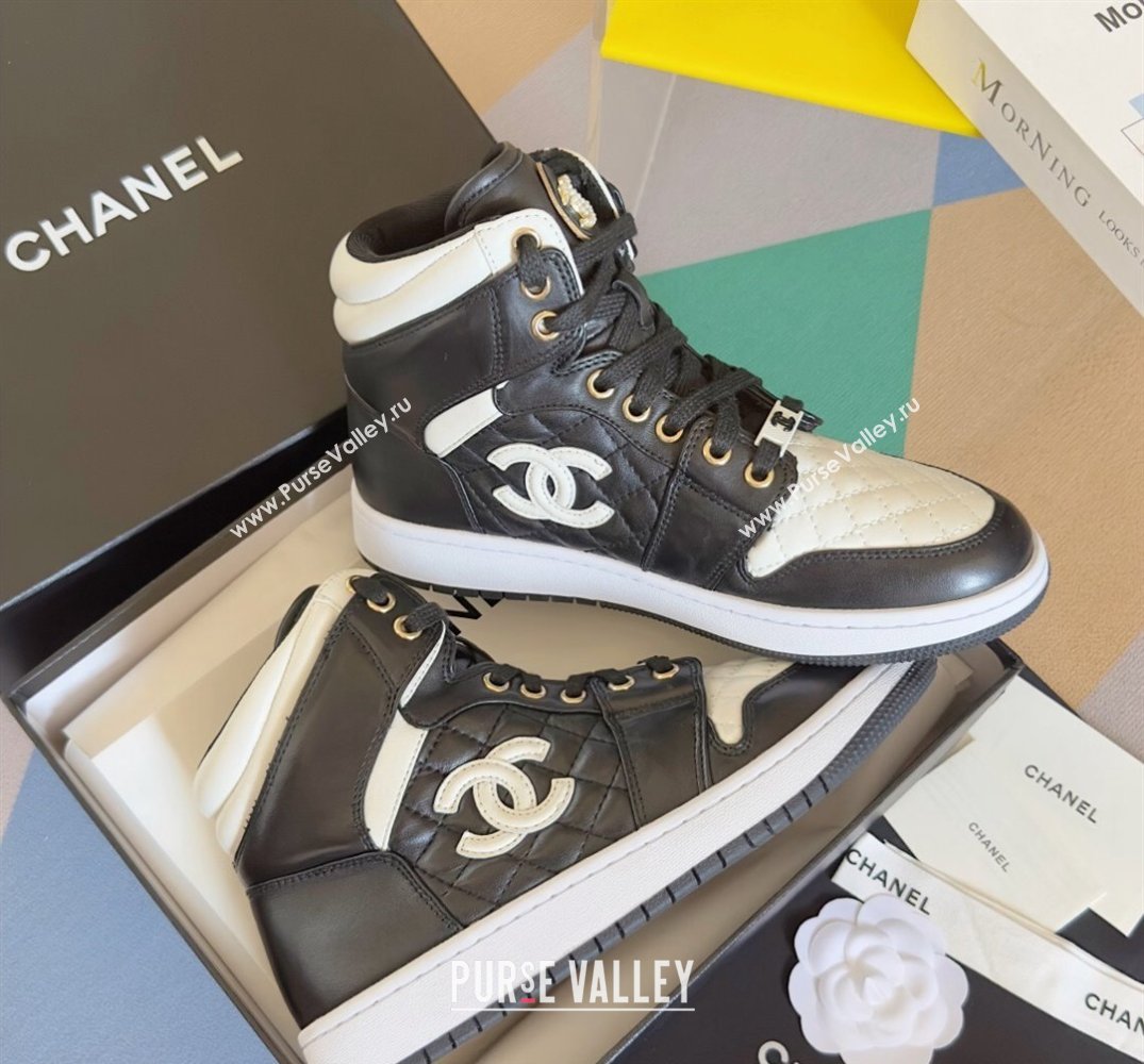 Chanel Quilting CC Logo High-top Sneakers Top Quality 11 2024 (guoran-240305g11)