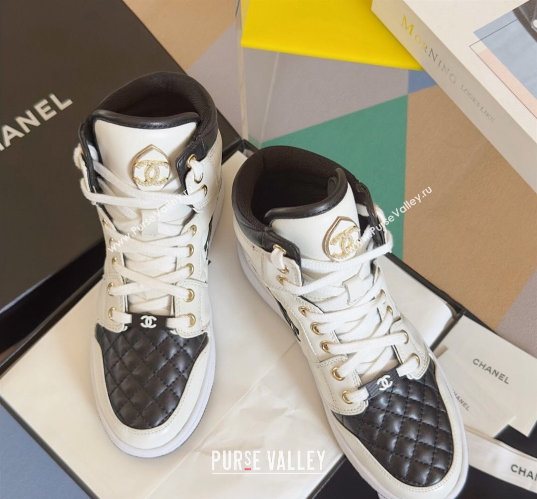 Chanel Quilting CC Logo High-top Sneakers Top Quality 12 2024 (guoran-240305g12)