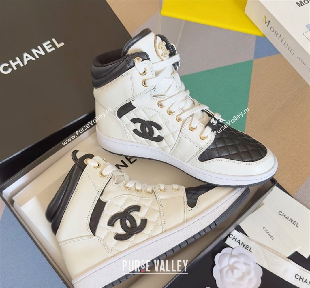 Chanel Quilting CC Logo High-top Sneakers Top Quality 12 2024 (guoran-240305g12)