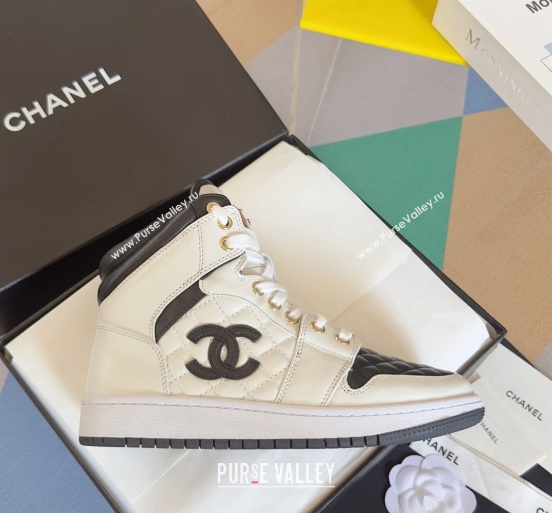 Chanel Quilting CC Logo High-top Sneakers Top Quality 12 2024 (guoran-240305g12)