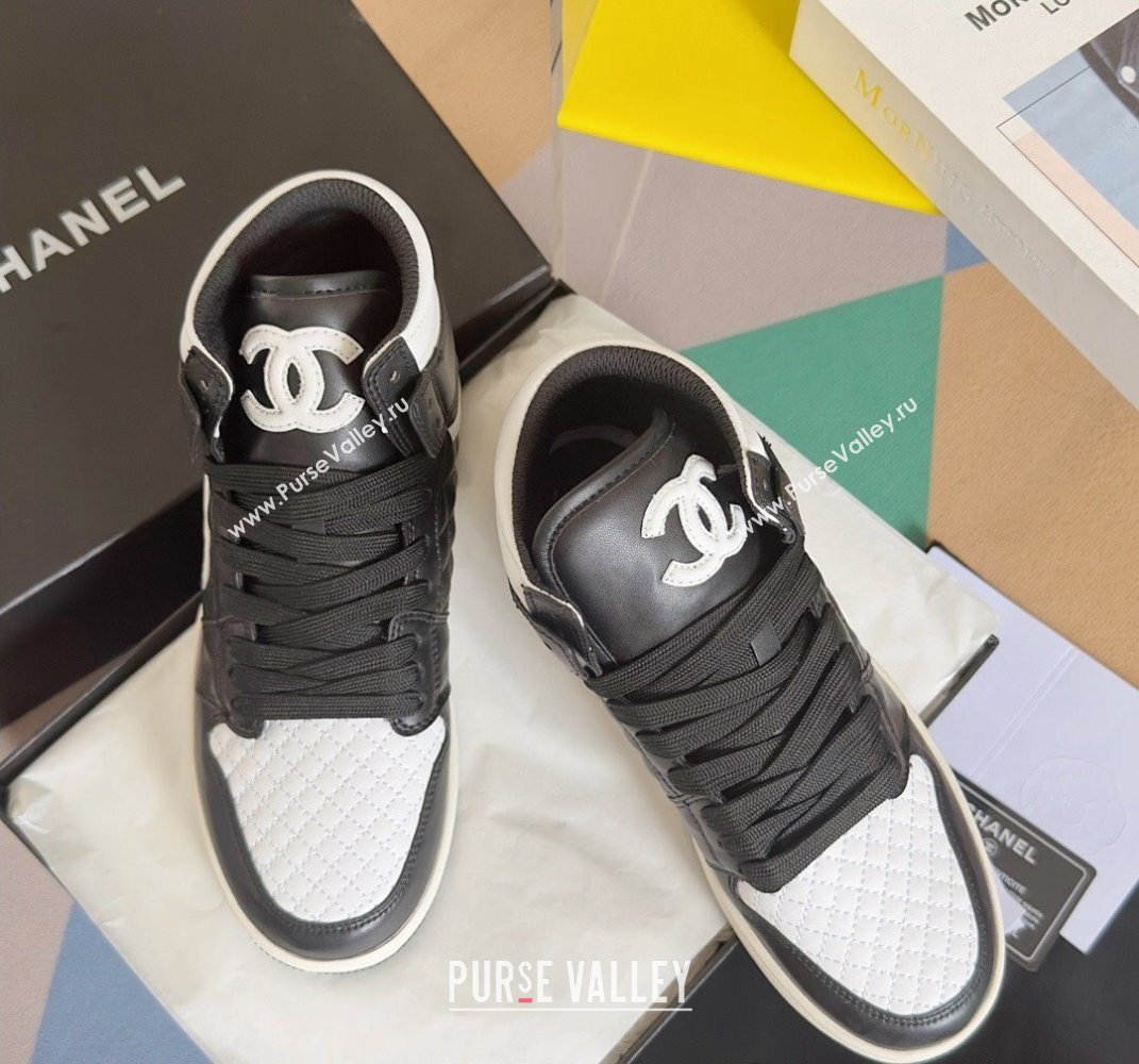 Chanel Quilting CC Logo High-top Women/Men Sneakers Top Quality 01 2024 (guoran-240305g21)