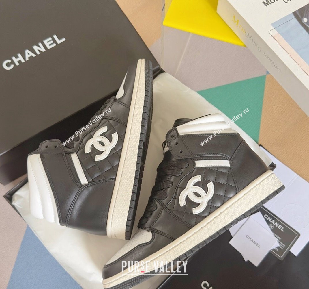 Chanel Quilting CC Logo High-top Women/Men Sneakers Top Quality 01 2024 (guoran-240305g21)