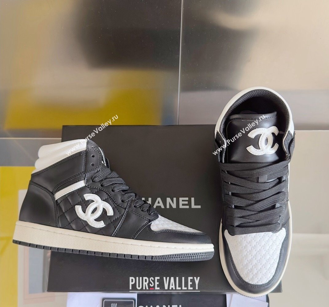 Chanel Quilting CC Logo High-top Women/Men Sneakers Top Quality 01 2024 (guoran-240305g21)