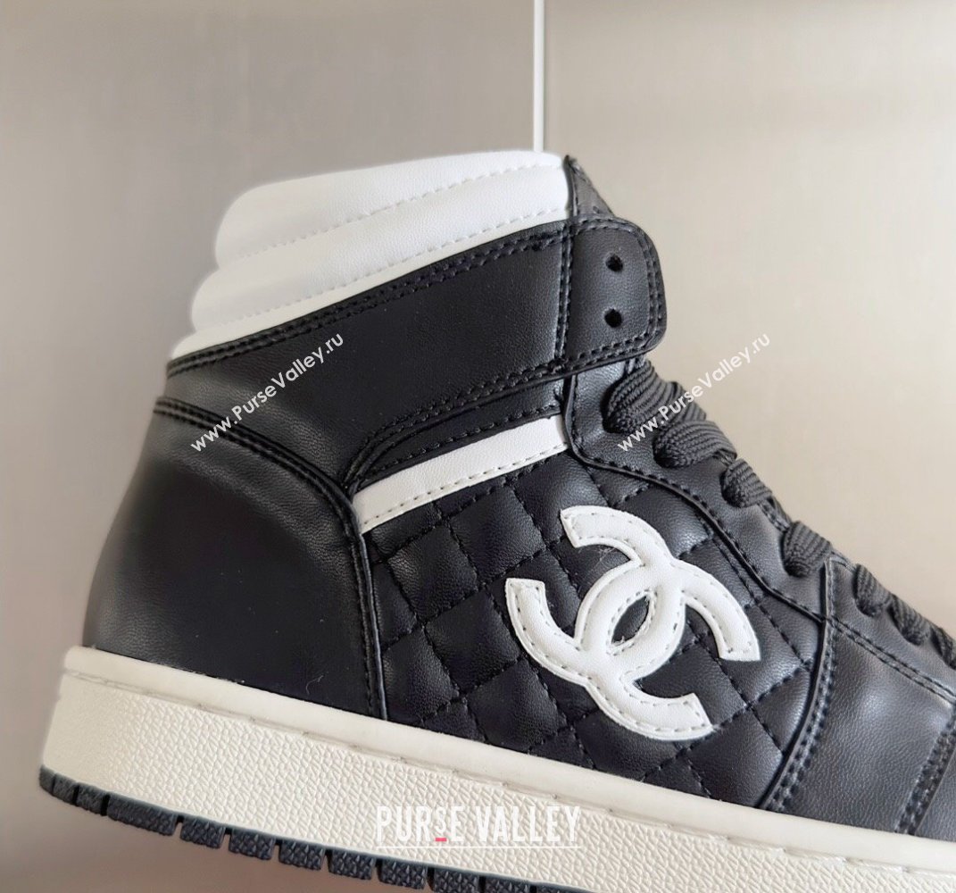 Chanel Quilting CC Logo High-top Women/Men Sneakers Top Quality 01 2024 (guoran-240305g21)