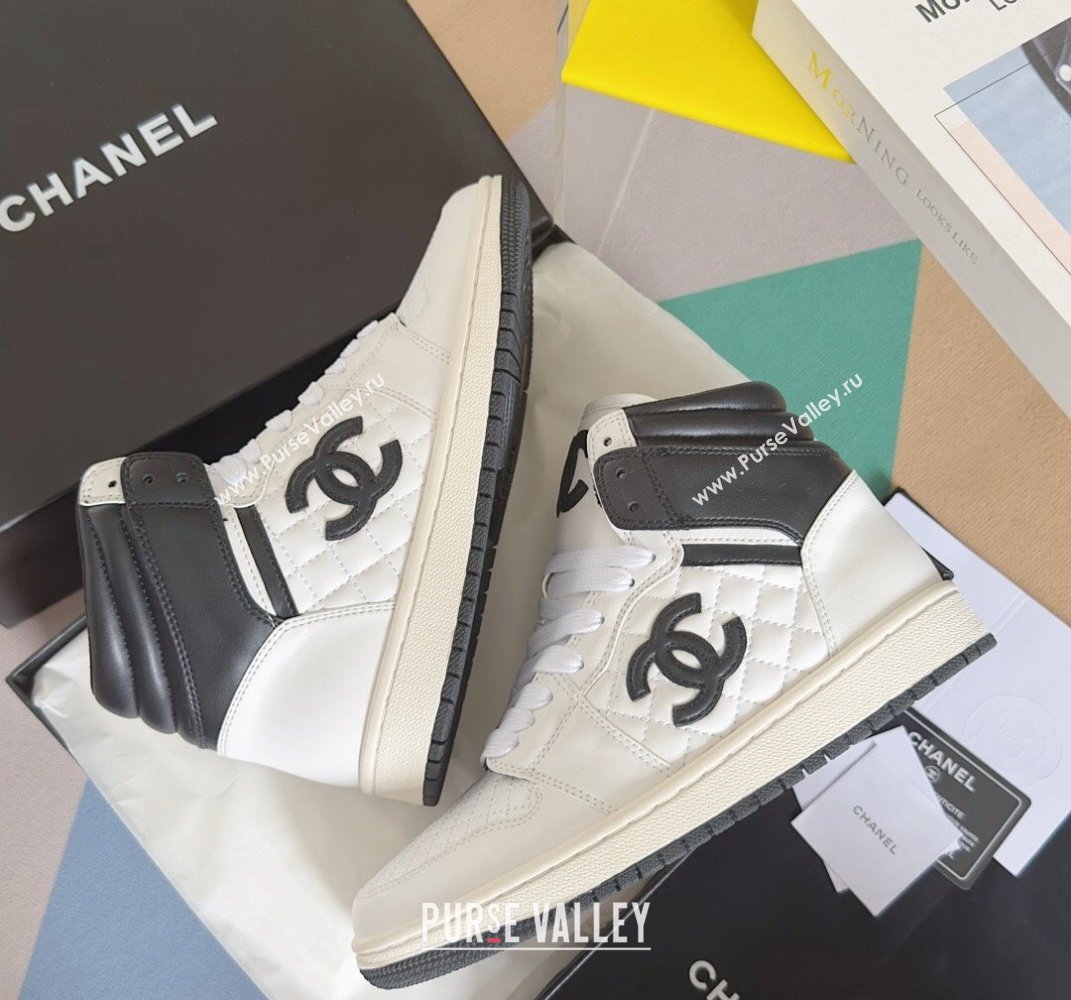 Chanel Quilting CC Logo High-top Women/Men Sneakers Top Quality 02 2024 (guoran-240305g22)