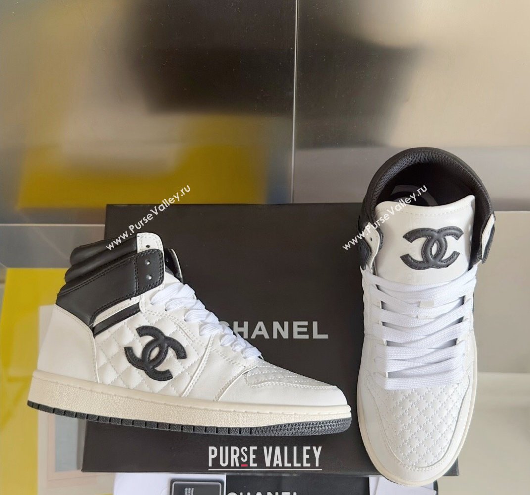 Chanel Quilting CC Logo High-top Women/Men Sneakers Top Quality 02 2024 (guoran-240305g22)