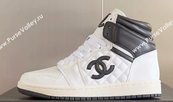 Chanel Quilting CC Logo High-top Women/Men Sneakers Top Quality 02 2024 (guoran-240305g22)