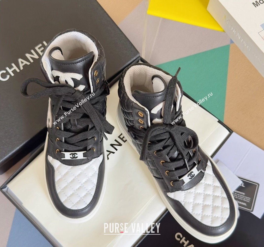 Chanel Quilting CC Logo High-top Sneakers Top Quality 13 2024 (guoran-240305g13)