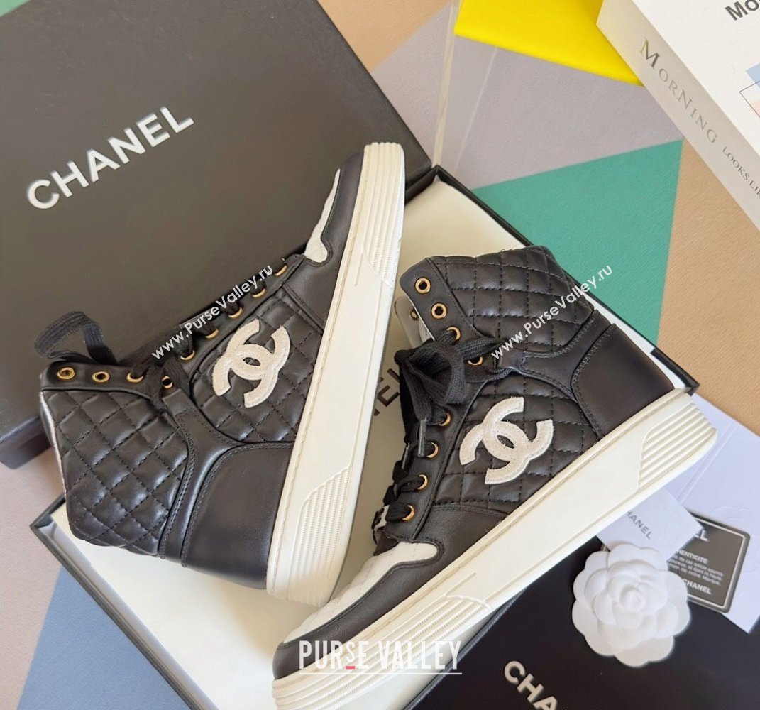 Chanel Quilting CC Logo High-top Sneakers Top Quality 13 2024 (guoran-240305g13)