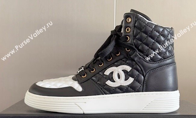 Chanel Quilting CC Logo High-top Sneakers Top Quality 13 2024 (guoran-240305g13)