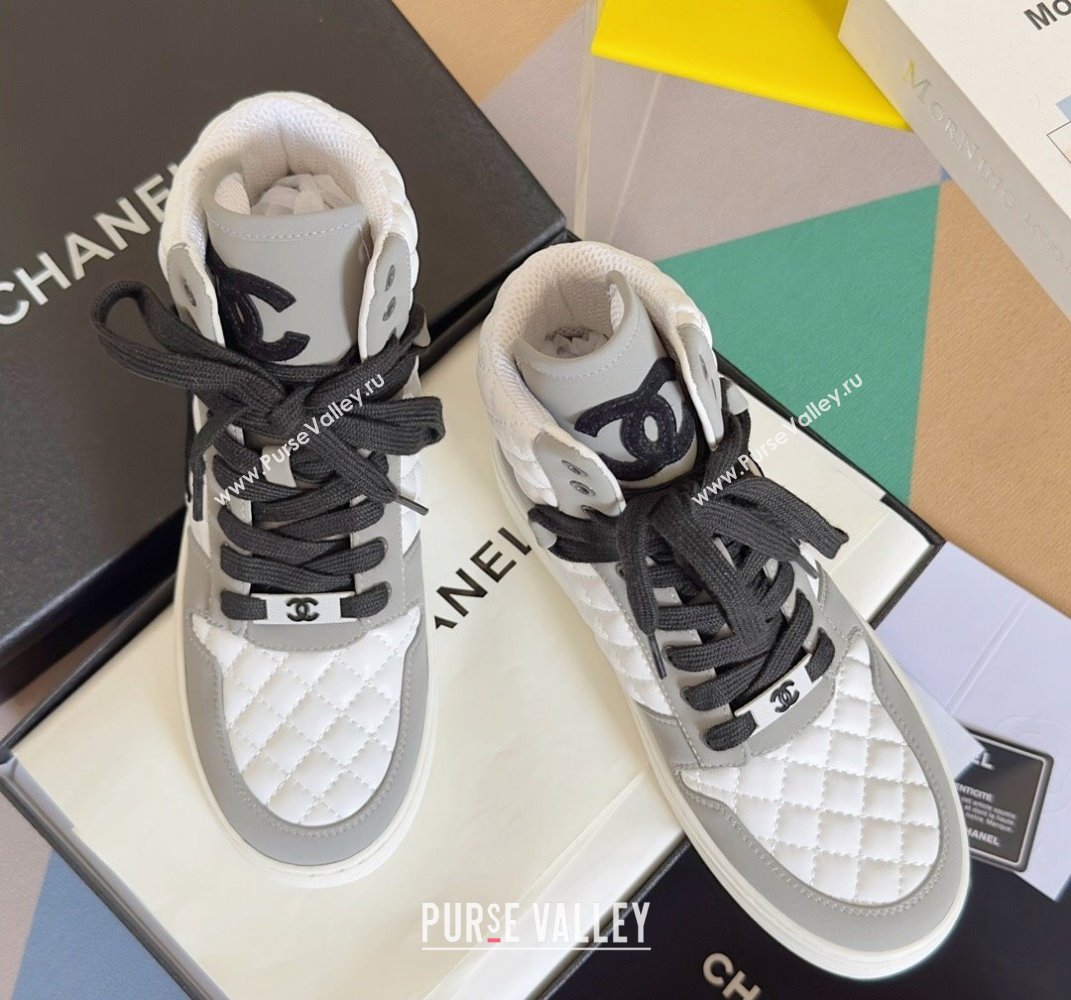 Chanel Quilting CC Logo High-top Sneakers Top Quality 14 2024 (guoran-240305g14)