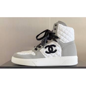 Chanel Quilting CC Logo High-top Sneakers Top Quality 14 2024 (guoran-240305g14)