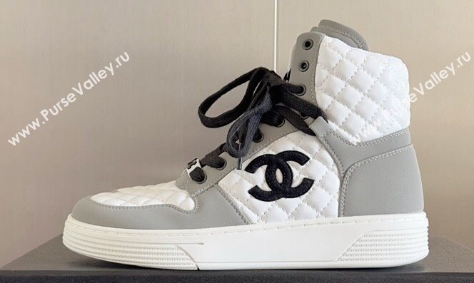 Chanel Quilting CC Logo High-top Sneakers Top Quality 14 2024 (guoran-240305g14)