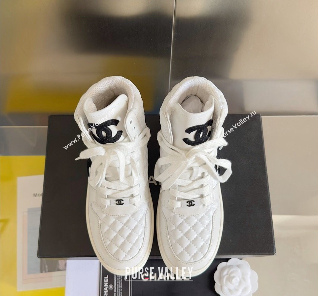 Chanel Quilting CC Logo High-top Sneakers Top Quality 15 2024 (guoran-240305g15)