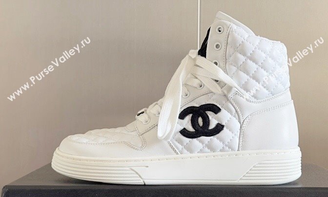 Chanel Quilting CC Logo High-top Sneakers Top Quality 15 2024 (guoran-240305g15)