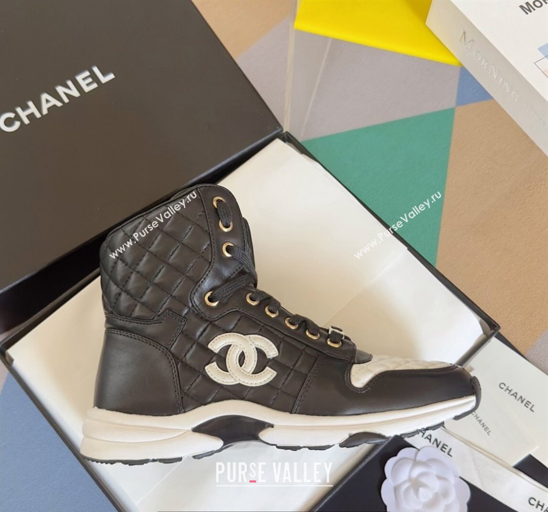 Chanel Quilting CC Logo High-top Sneakers Top Quality 01 2024 (guoran-240305g01)