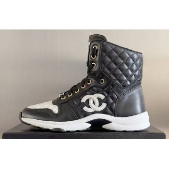 Chanel Quilting CC Logo High-top Sneakers Top Quality 01 2024 (guoran-240305g01)