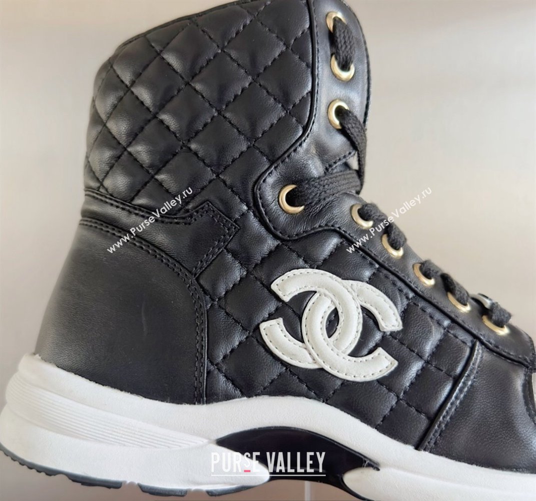 Chanel Quilting CC Logo High-top Sneakers Top Quality 01 2024 (guoran-240305g01)