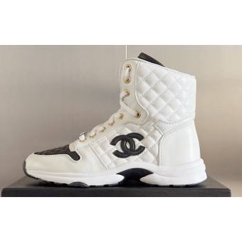 Chanel Quilting CC Logo High-top Sneakers Top Quality 02 2024 (guoran-240305g02)