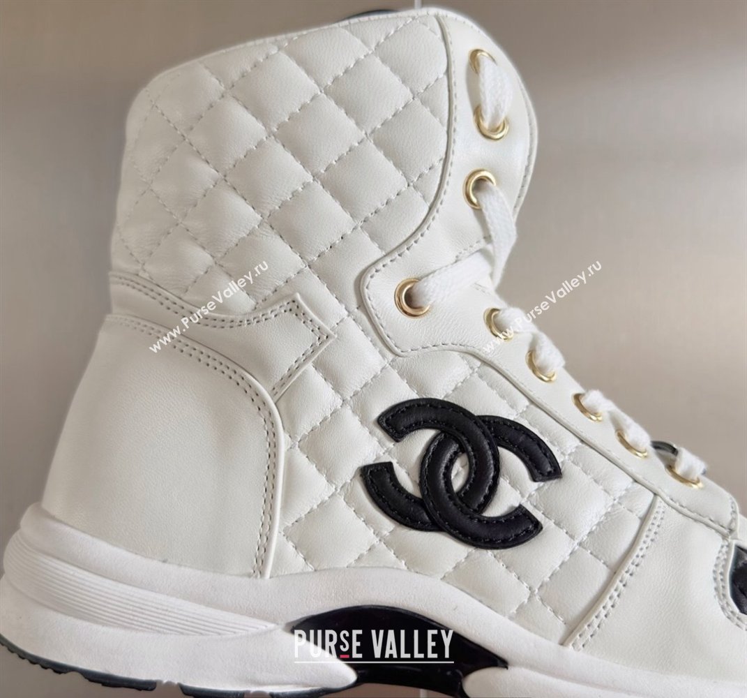 Chanel Quilting CC Logo High-top Sneakers Top Quality 02 2024 (guoran-240305g02)