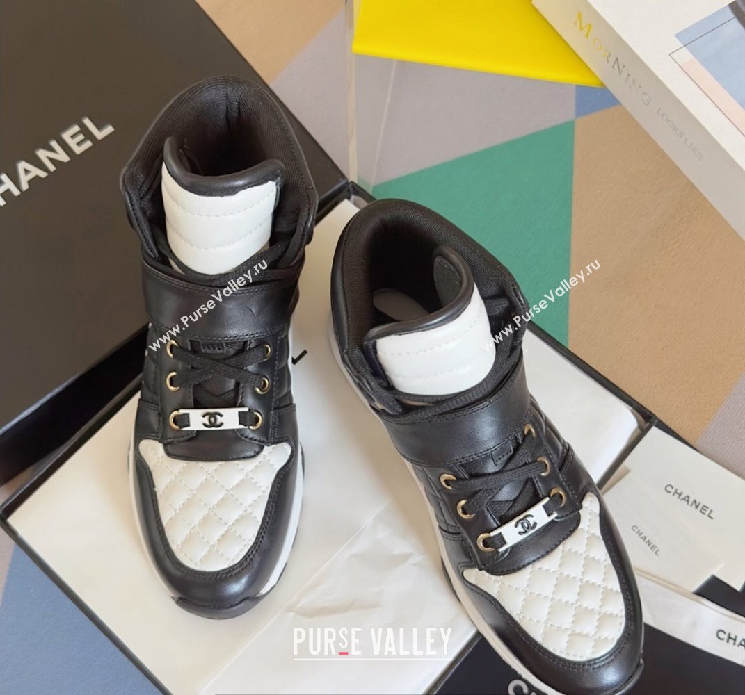 Chanel Quilting CC Logo High-top Sneakers Top Quality 03 2024 (guoran-240305g03)