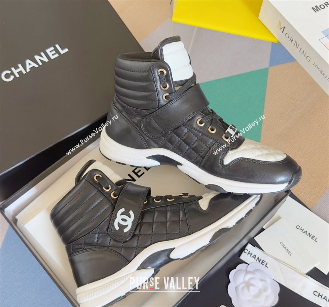 Chanel Quilting CC Logo High-top Sneakers Top Quality 03 2024 (guoran-240305g03)