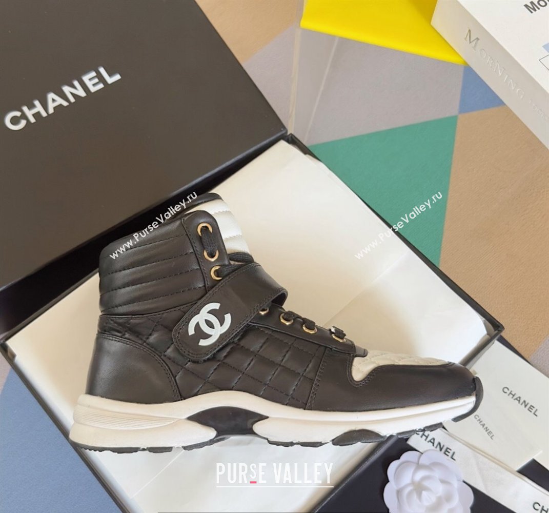 Chanel Quilting CC Logo High-top Sneakers Top Quality 03 2024 (guoran-240305g03)