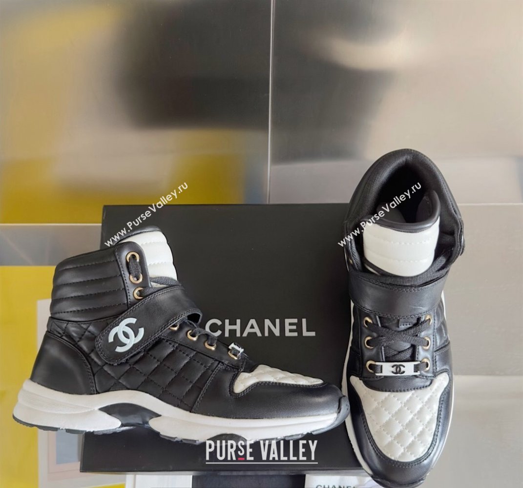 Chanel Quilting CC Logo High-top Sneakers Top Quality 03 2024 (guoran-240305g03)