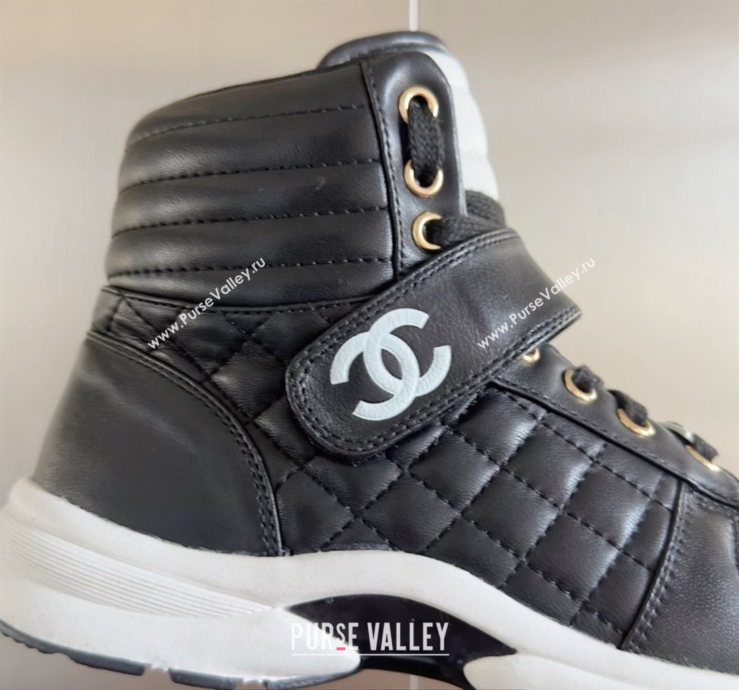 Chanel Quilting CC Logo High-top Sneakers Top Quality 03 2024 (guoran-240305g03)