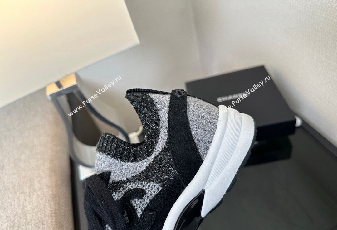 Chanel CC Logo Mesh Sneakers Black 2024 (xo-24030503)