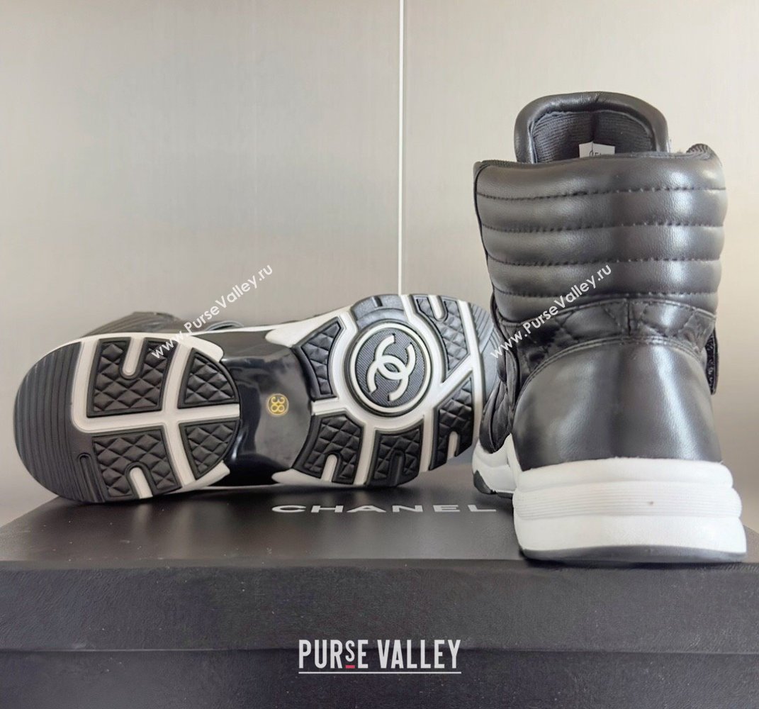 Chanel Quilting CC Logo High-top Sneakers Top Quality 03 2024 (guoran-240305g03)