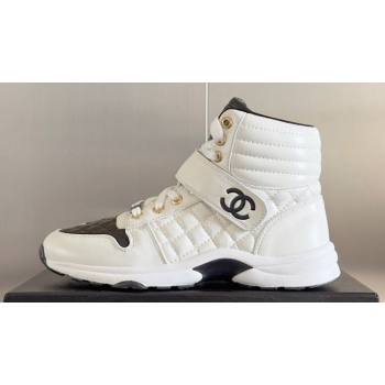 Chanel Quilting CC Logo High-top Sneakers Top Quality 04 2024 (guoran-240305g04)