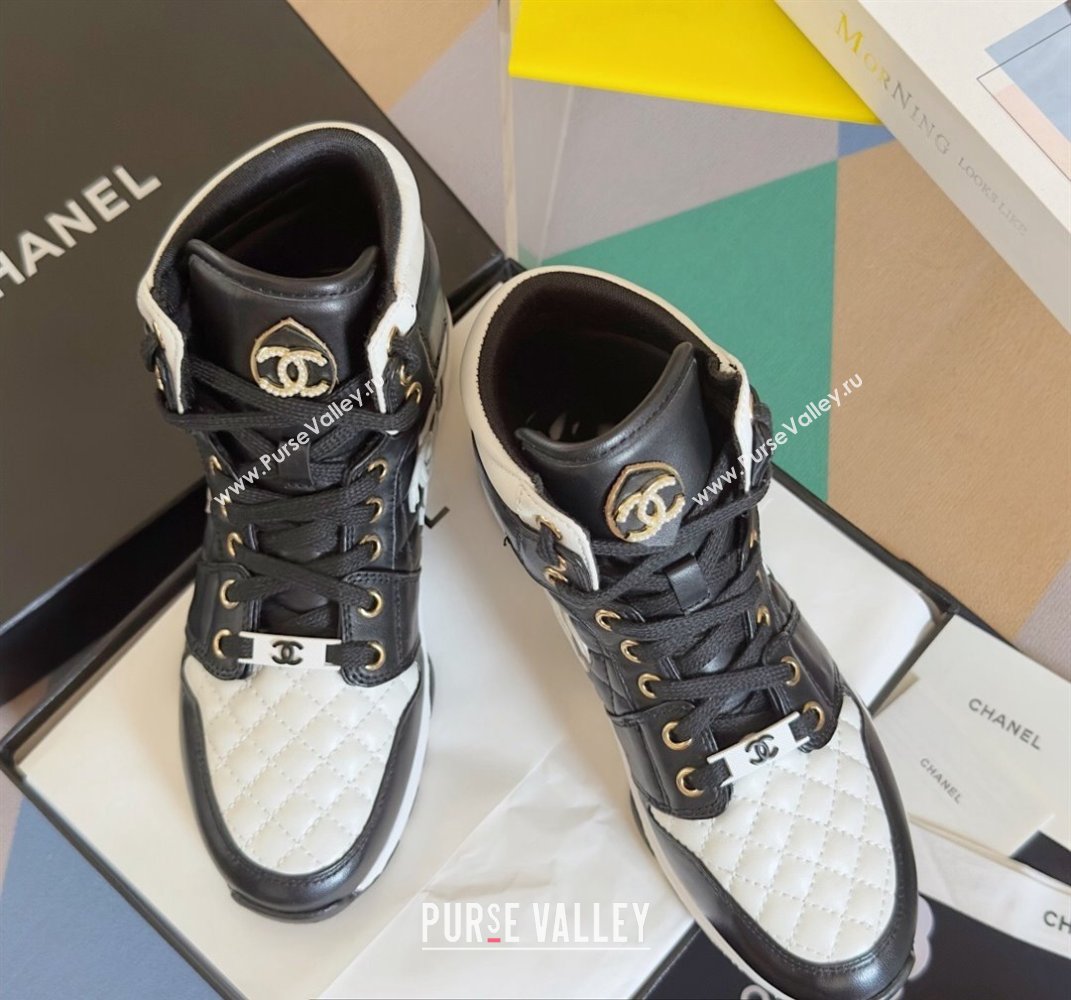 Chanel Quilting CC Logo High-top Sneakers Top Quality 05 2024 (guoran-240305g05)