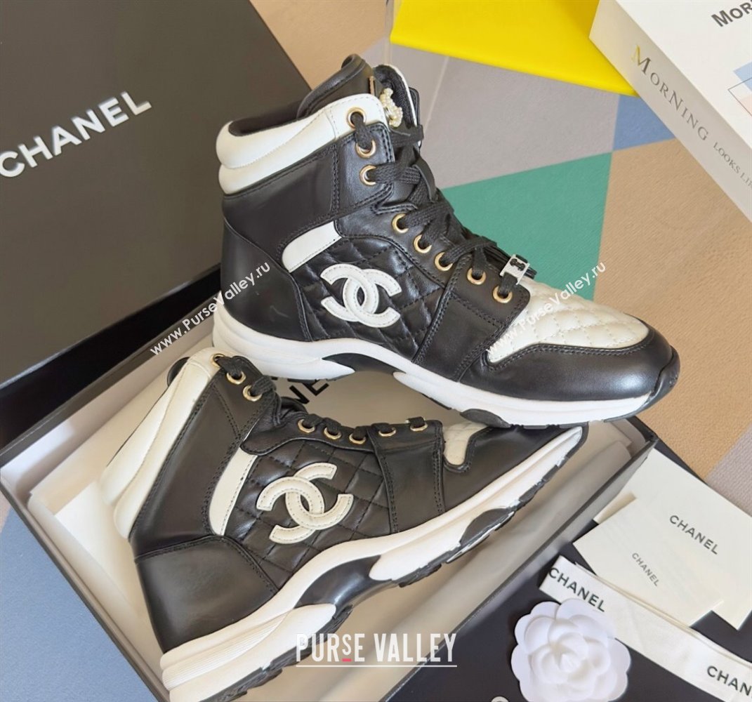 Chanel Quilting CC Logo High-top Sneakers Top Quality 05 2024 (guoran-240305g05)