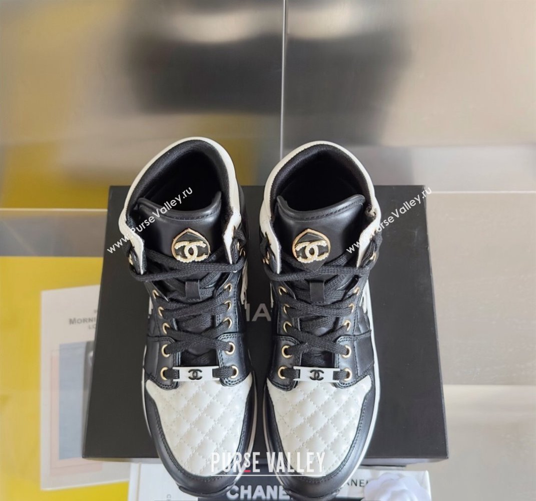 Chanel Quilting CC Logo High-top Sneakers Top Quality 05 2024 (guoran-240305g05)