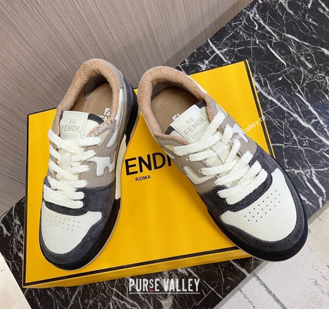 Fendi Match Leather low tops Women/Men Sneakers 05 2024 (modeng-240319f05)