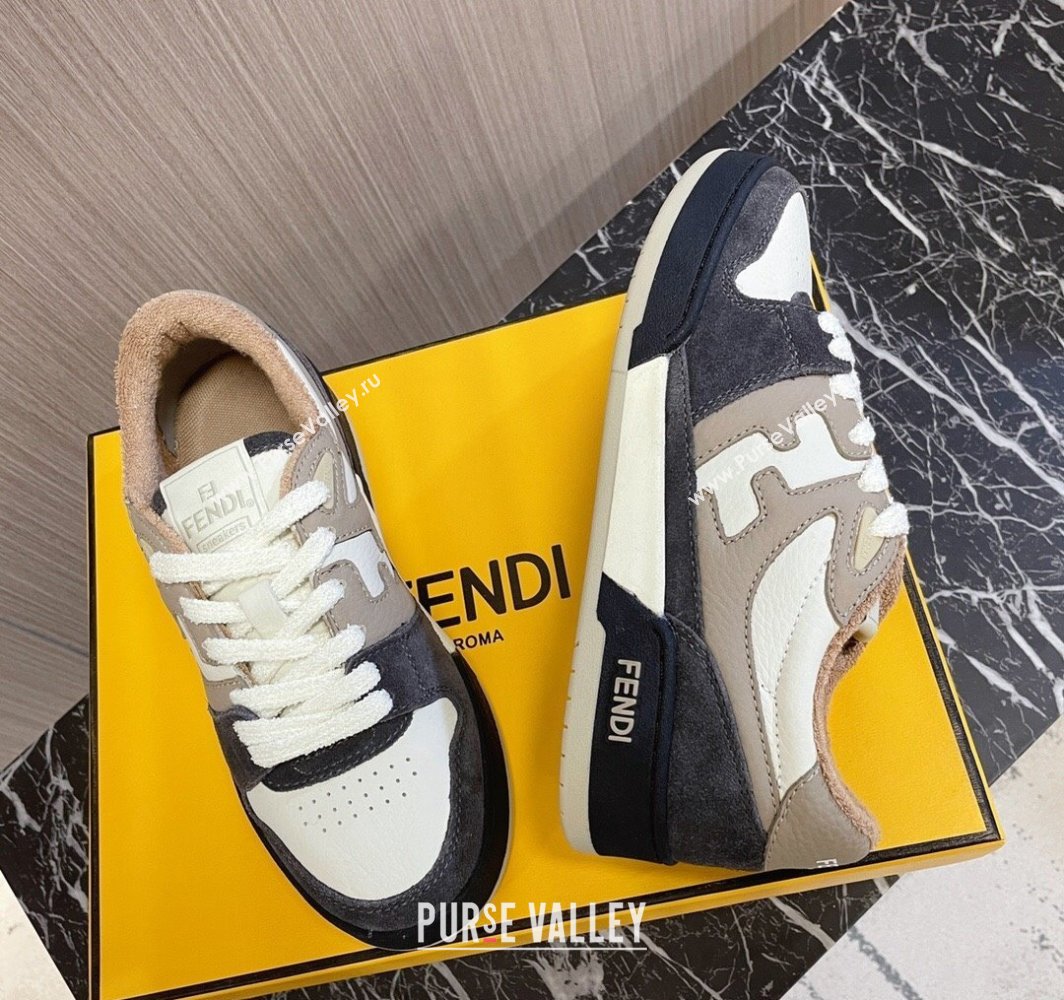 Fendi Match Leather low tops Women/Men Sneakers 05 2024 (modeng-240319f05)