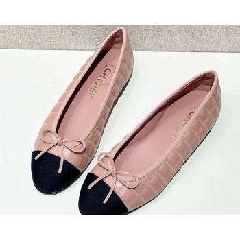 Chanel Lambskin, Embroidery & Grosgrain Ballet flats G45591 Pink 2024 (kaola-24030670)