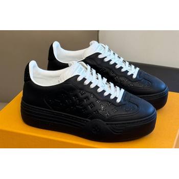 Louis Vuitton LV Groovy Platform Sneakers Monogram-debossed calf leather Black 2024 (modeng-24030615)