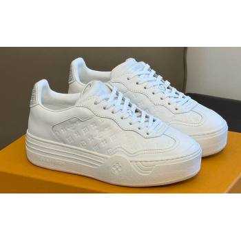 Louis Vuitton LV Groovy Platform Sneakers Monogram-debossed calf leather White 2024 (modeng-24030616)