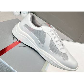 Prada leather and technical fabric Prada Americas Cup Women/Men Sneakers 05 2024 (modeng-24031905)