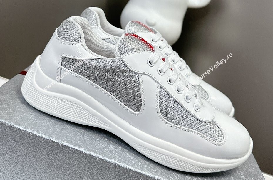 Prada leather and technical fabric Prada Americas Cup Women/Men Sneakers 09 2024 (modeng-24031909)