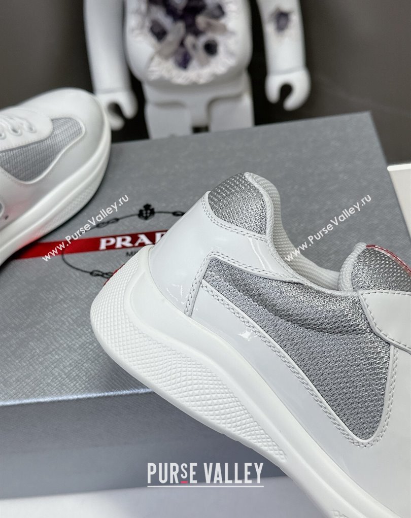 Prada leather and technical fabric Prada Americas Cup Women/Men Sneakers 09 2024 (modeng-24031909)