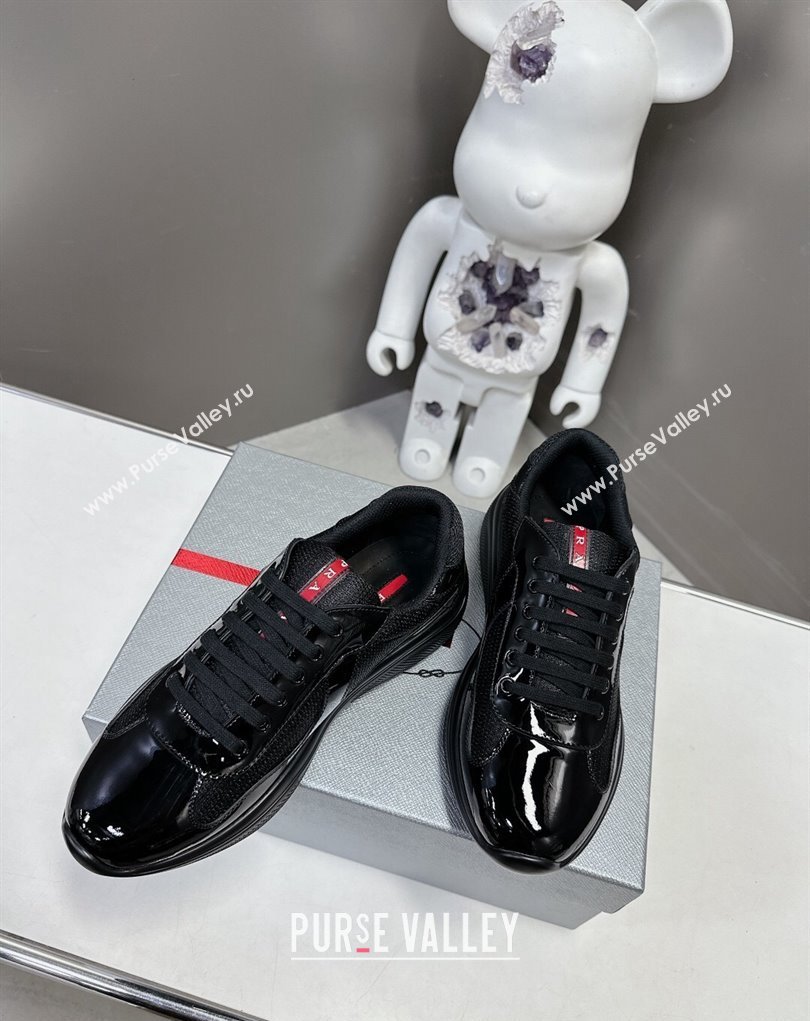 Prada leather and technical fabric Prada Americas Cup Women/Men Sneakers 14 2024 (modeng-24031914)