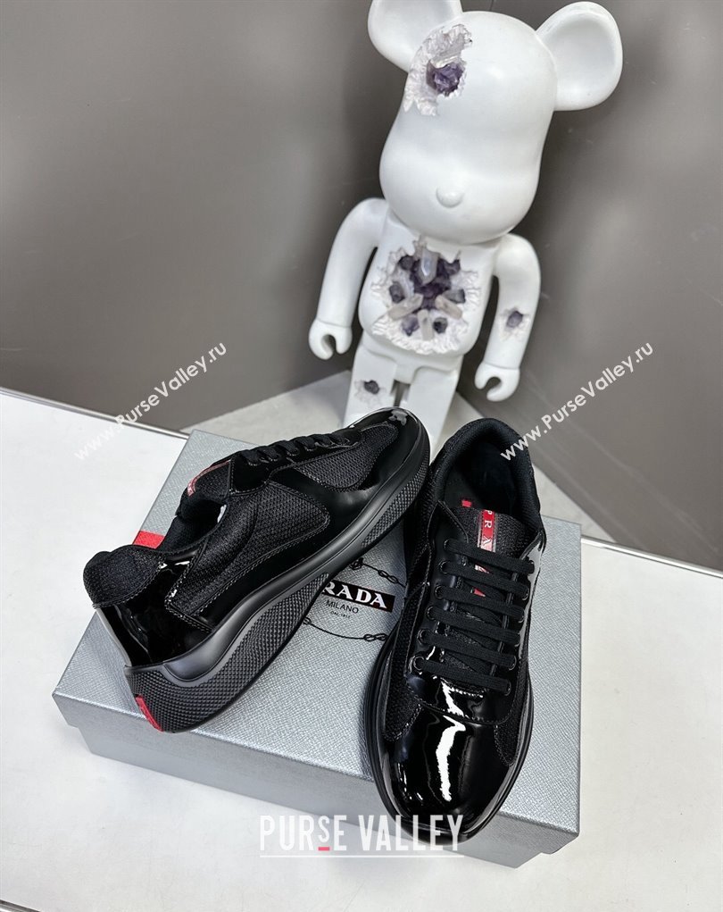 Prada leather and technical fabric Prada Americas Cup Women/Men Sneakers 14 2024 (modeng-24031914)