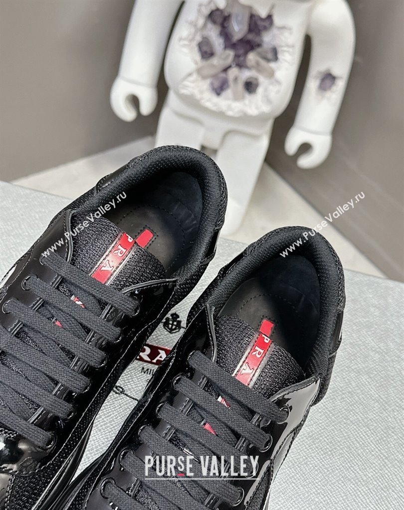 Prada leather and technical fabric Prada Americas Cup Women/Men Sneakers 14 2024 (modeng-24031914)