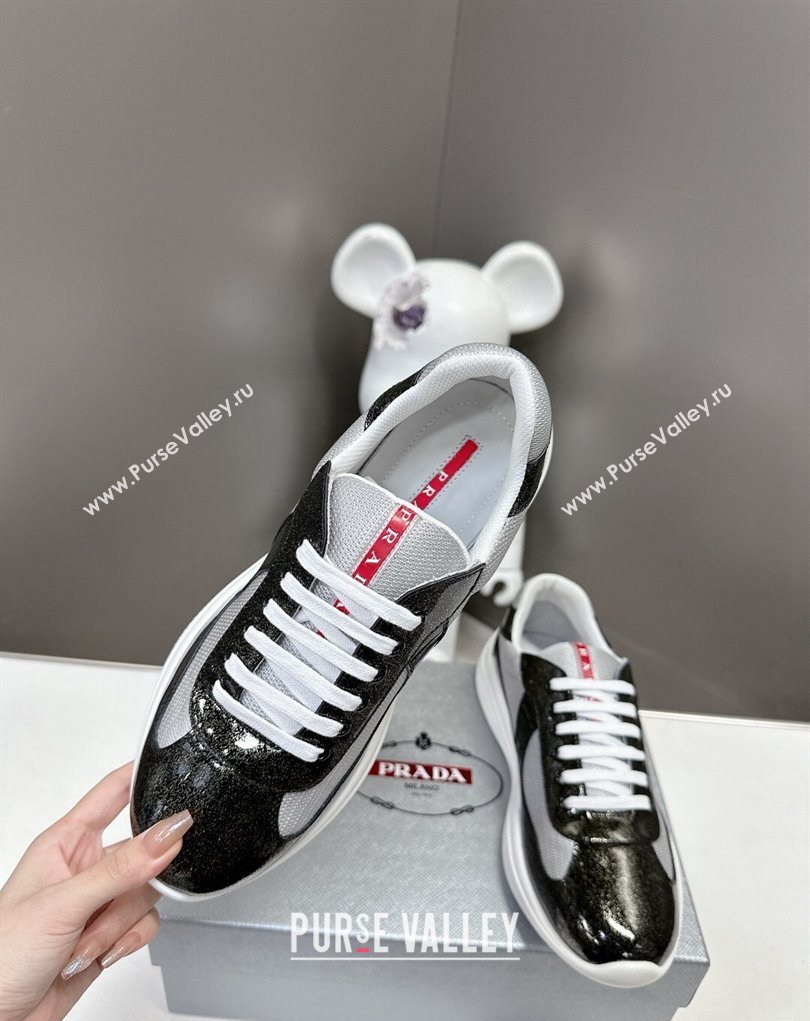 Prada leather and technical fabric Prada Americas Cup Women/Men Sneakers 19 2024 (modeng-24031919)