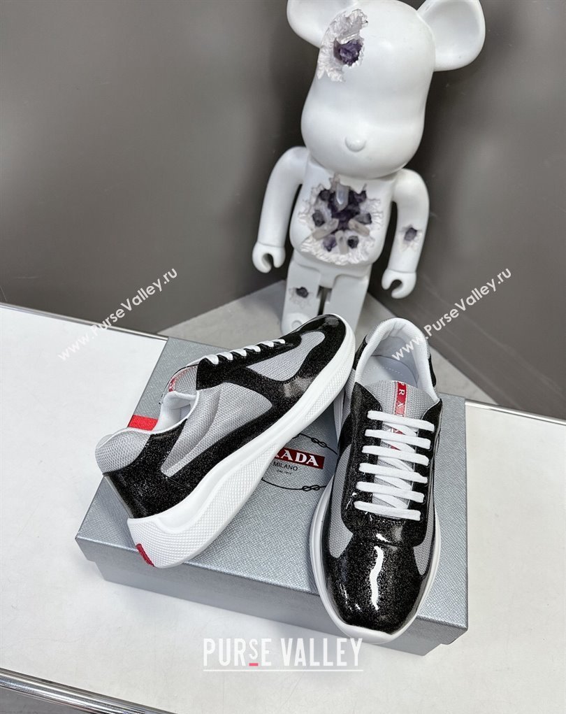 Prada leather and technical fabric Prada Americas Cup Women/Men Sneakers 19 2024 (modeng-24031919)