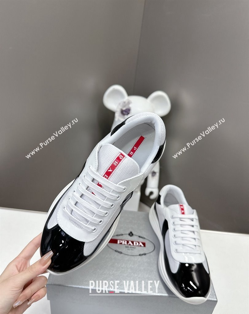 Prada leather and technical fabric Prada Americas Cup Women/Men Sneakers 31 2024 (modeng-24031931)